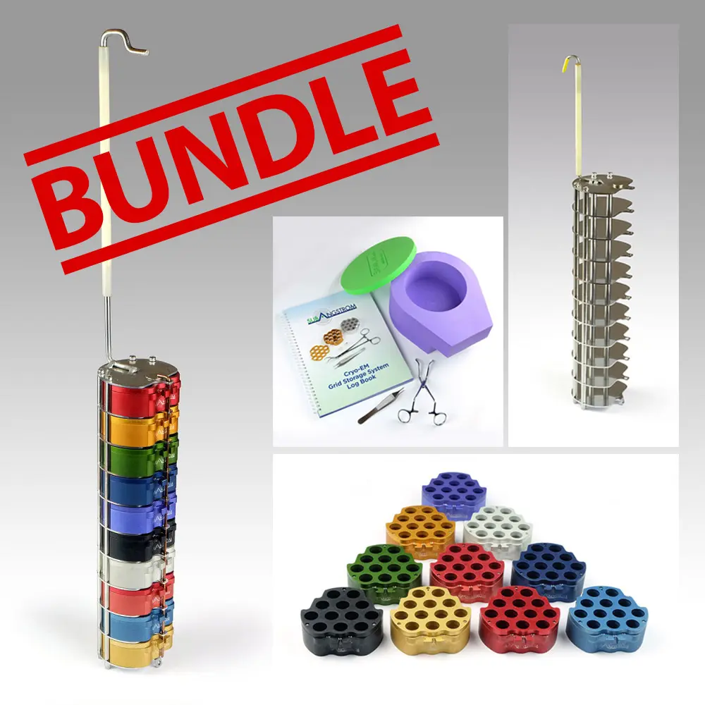 Cryo-EM 11 Rack Puck Grid Storage System Bundle